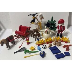 Playmobil Christmas Advent Calendar Replacement Pcs 3850 Santa Animals Train Toy
